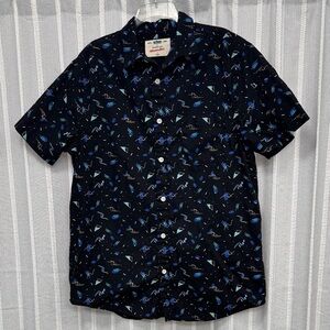 Urban Pipeline Geometric 90’s Graphics Button Down Short Sleeve Shirt‎ size L
